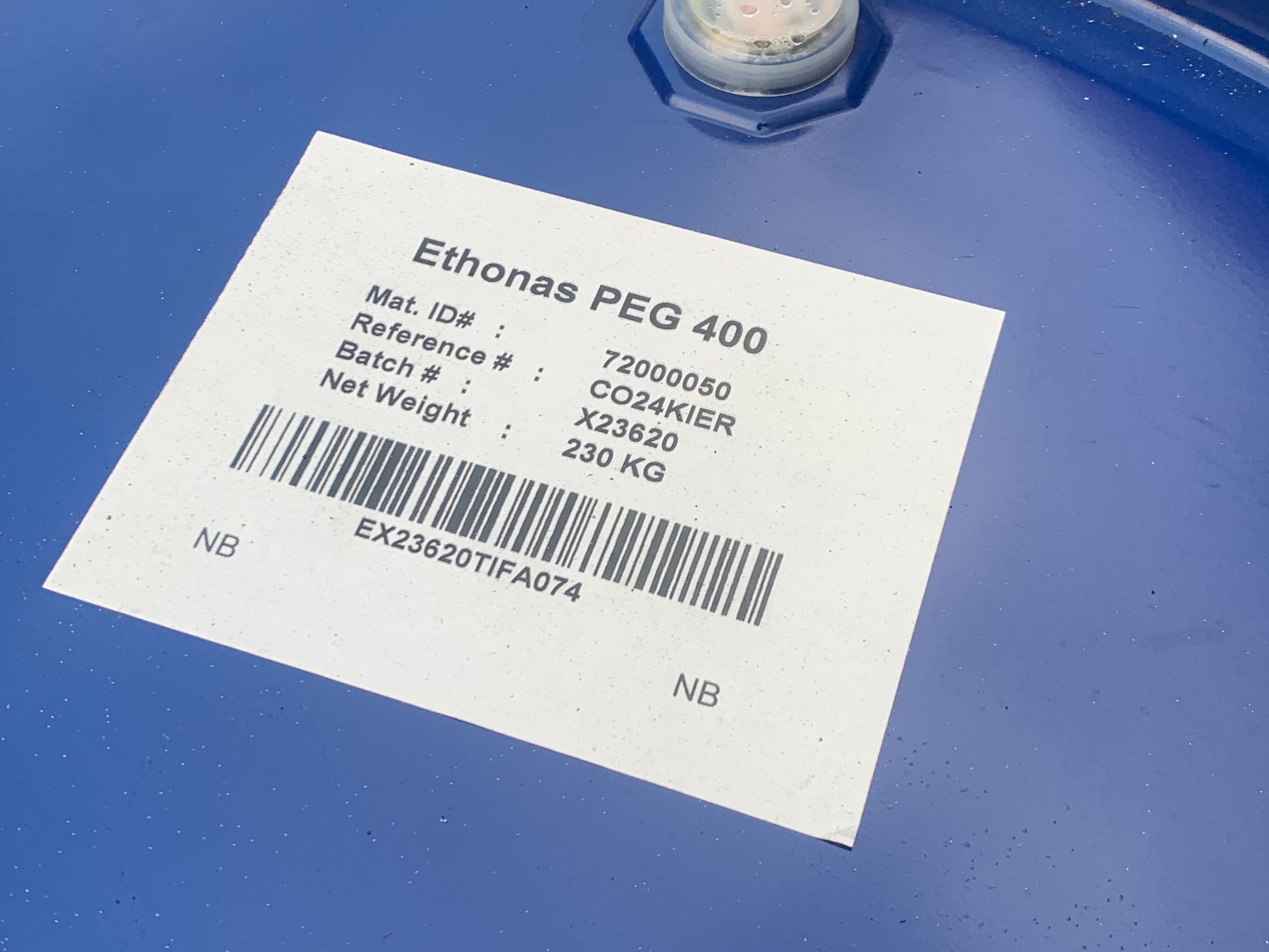 Ethonas PEG 400 230 Kg